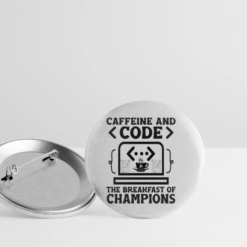 Kaffee-Codierung Programmierer Programmierer Entwickler Nerd Coff Buttons klein 25 mm (5er Pack)