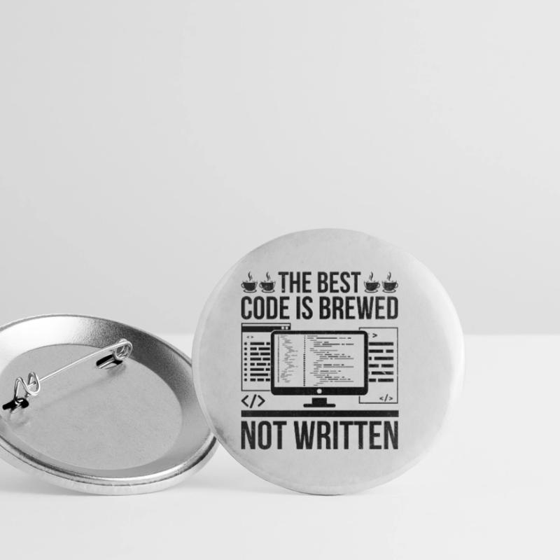 Kaffee-Codierung Programmierer Programmierer Entwickler Nerd Coff Buttons klein 25 mm (5er Pack)