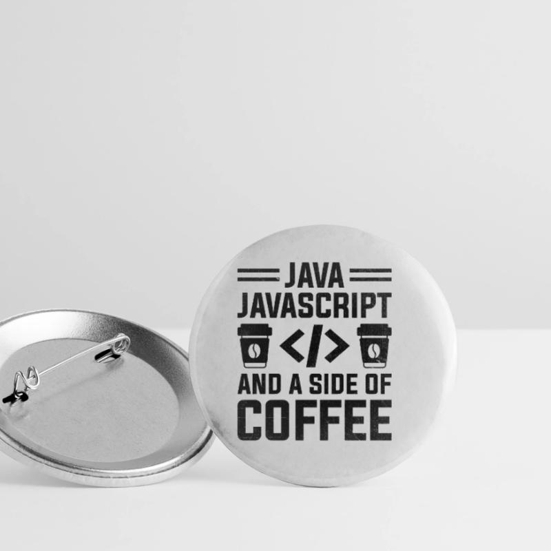 Kaffee-Codierung Programmierer Programmierer Entwickler Nerd Coff Buttons klein 25 mm (5er Pack)