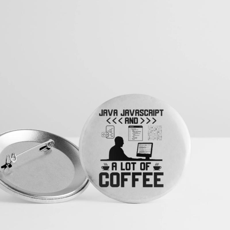 Kaffee-Codierung Programmierer Programmierer Entwickler Nerd Coff Buttons klein 25 mm (5er Pack)