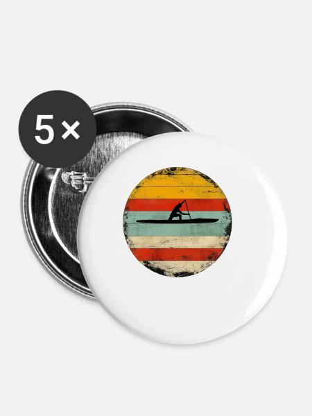 Canadian Canoe 2 - Buttons klein 25 mm (5er Pack) - Weiß