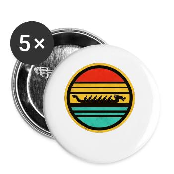Dragon Boat 4 - Buttons klein 25 mm (5er Pack) - Weiß - Vorne