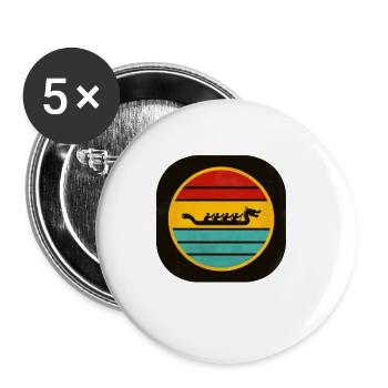 Dragon Boat 6 - Buttons klein 25 mm (5er Pack) - Weiß - Vorne