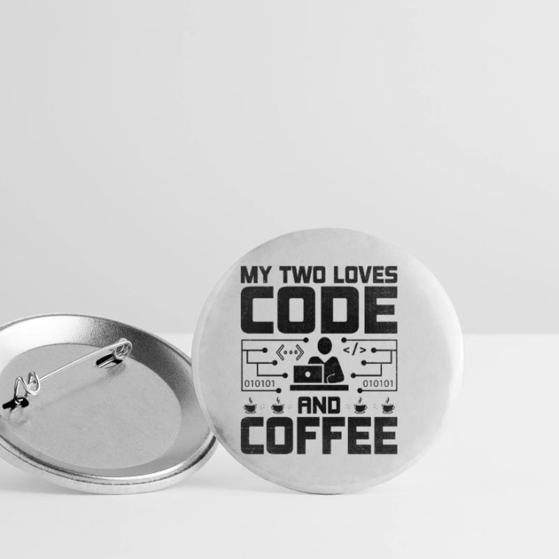 Café Codage Programmeur Codeur Développeur Nerd Coff Lot de 5 petits badges (25 mm)