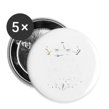 Légende du rot 11 - Lot de 5 petits badges (25 mm) - blanc - Devant