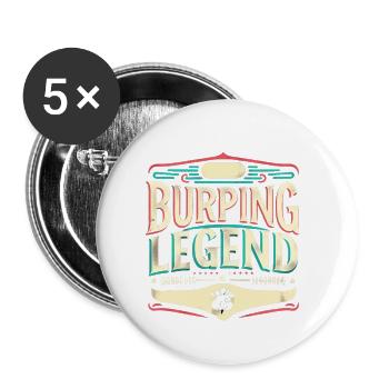 Légende du rot 13 - Lot de 5 petits badges (25 mm) - blanc - Devant