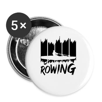 Row - Buttons small 1''/25 mm (5-pack) - white - Front