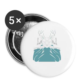 Offizielles Schlafshirt Wendigo - Buttons klein 25 mm (5er Pack) - Weiß - Vorne