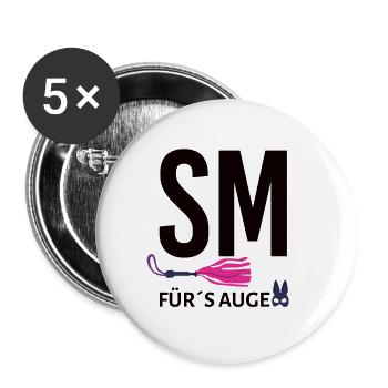 Sarcasm for the Eyes Funny Saying Shirt - Buttons small 1''/25 mm (5-pack) - white - Front