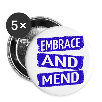 receiving support present idea - Buttons klein 25 mm (5er Pack) - Weiß - Vorne