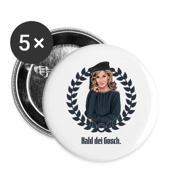 Rieser Grantler // Illustration - Buttons klein 25 mm (5er Pack) - Weiß - Vorne