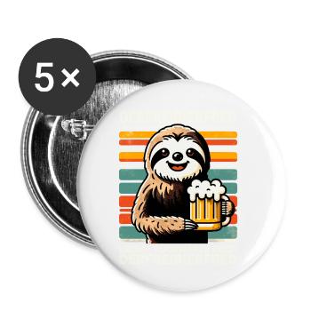 The free beer Fred is called backwards, also the - Buttons small 1''/25 mm (5-pack) - white - Front