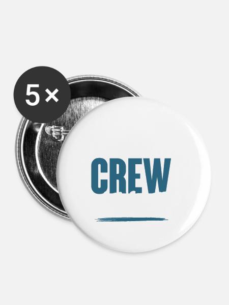 Cooking Crew - Buttons klein 25 mm (5er Pack) - Weiß