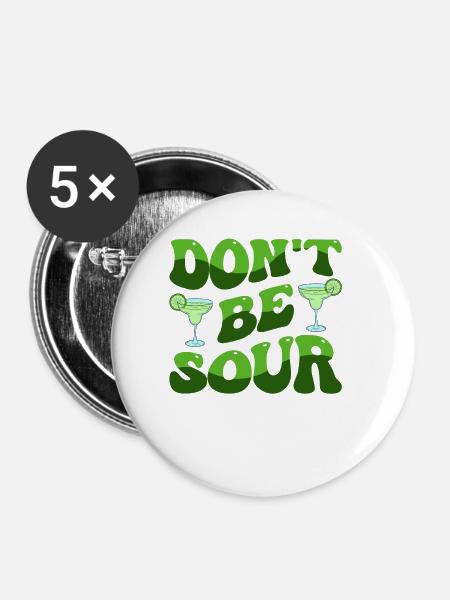 Cinco de Mayo - Buttons klein 25 mm (5er Pack) - Weiß