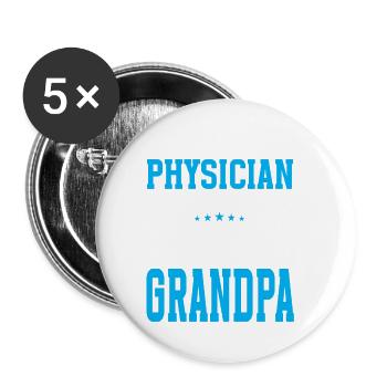 Arzt Spruch Med School Pa Student Physician - Buttons klein 25 mm (5er Pack) - Weiß - Vorne
