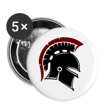 spartaner - Buttons klein 25 mm (5er Pack) - Weiß - Vorne