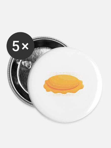 Ravioli 4 - Buttons klein 25 mm (5er Pack) - Weiß