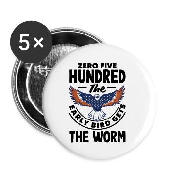 Embrace the Mission Military Time Adventure Call - Buttons klein 25 mm (5er Pack) - Weiß - Vorne