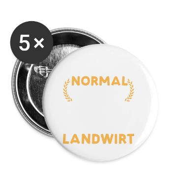 Früher War Ich Normal Jetzt Bin Ich Landwirt - Buttons klein 25 mm (5er Pack) - Weiß - Vorne