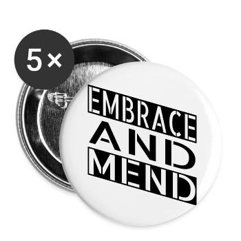 gift idea sayings joke support and encouragement - Buttons small 1''/25 mm (5-pack) - white - Front