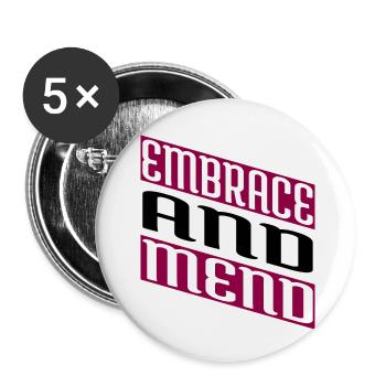 spiritual healing gift emotional healing - Buttons klein 25 mm (5er Pack) - Weiß - Vorne