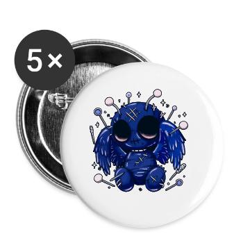 Pastel Goth Mignon Mothman - Lot de 5 petits badges (25 mm) - blanc - Devant