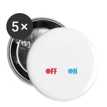 Have You Tried Turning It Off Computer Tech Suppor - Buttons klein 25 mm (5er Pack) - Weiß - Vorne