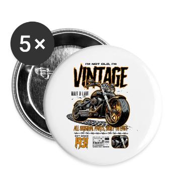 Motorcycle Bikers Motorbike Birthday Born In 1931 - Buttons small 1''/25 mm (5-pack) - white - Front