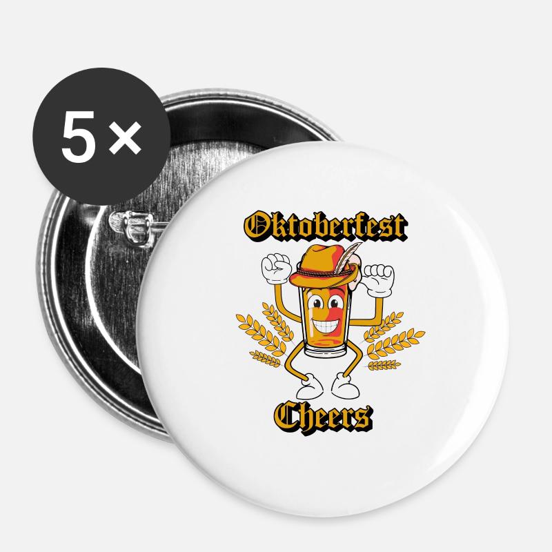 just sheers life - Buttons klein 25 mm (5er Pack) - Weiß