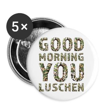 Good MorningIhr Luschen - Buttons klein 25 mm (5er Pack) - Weiß - Vorne
