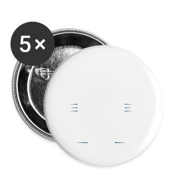 Grill Crew - Buttons small 1''/25 mm (5-pack) - white - Front