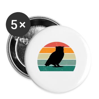 The Owl Whisperer - Buttons klein 25 mm (5er Pack) - Weiß - Vorne