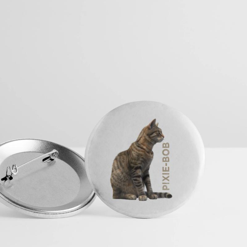 Pixie bob Buttons small 1''/25 mm (5-pack)