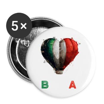 Ciao Bella - Buttons small 1''/25 mm (5-pack) - white - Front