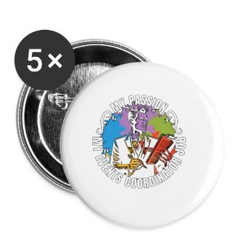 Events Coordinator My Passion My Events Organizer - Buttons small 1''/25 mm (5-pack) - white - Front