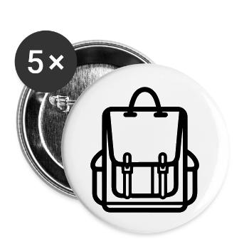Backpack - Buttons small 1''/25 mm (5-pack) - white - Front