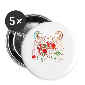 Gaming-legende Ich Habe Mein Spiel Unterbrochen, - Buttons klein 25 mm (5er Pack) - Weiß - Vorne