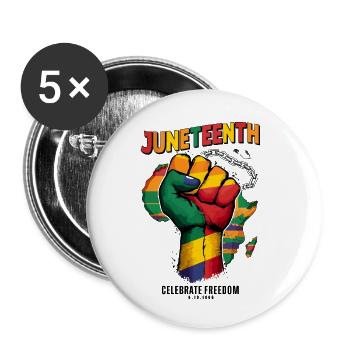Historiques Africaines 2 - Lot de 5 petits badges (25 mm) - blanc - Devant