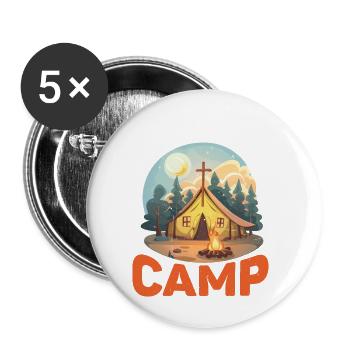 I Love Church Camp 2 - Buttons klein 25 mm (5er Pack) - Weiß - Vorne