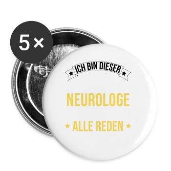 I'm this legendary neurologist - Buttons small 1''/25 mm (5-pack) - white - Front