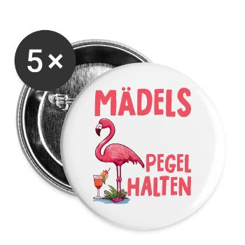 Girls no matter what happens Maintain levels - Buttons small 1''/25 mm (5-pack) - white - Front
