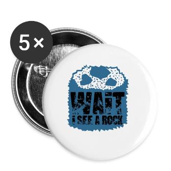 Geologe Geologie Geschenk - Buttons klein 25 mm (5er Pack) - Weiß - Vorne