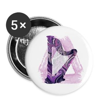 Harp E 75 - Buttons small 1''/25 mm (5-pack) - white - Front