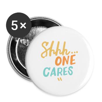 Sarkastischer Humor Sarkasmus - Buttons klein 25 mm (5er Pack) - Weiß - Vorne