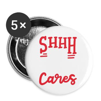 sarkastischer Humor Sarkasmus - Buttons klein 25 mm (5er Pack) - Weiß - Vorne