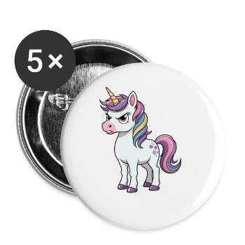 Non, tout simplement non - Lot de 5 petits badges (25 mm) - blanc - Devant