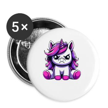 Non, tout simplement non - Lot de 5 petits badges (25 mm) - blanc - Devant