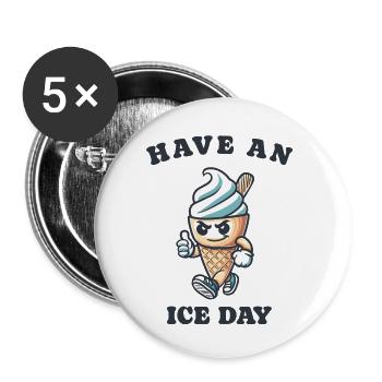 Have an nice day - Buttons small 1''/25 mm (5-pack) - white - Front