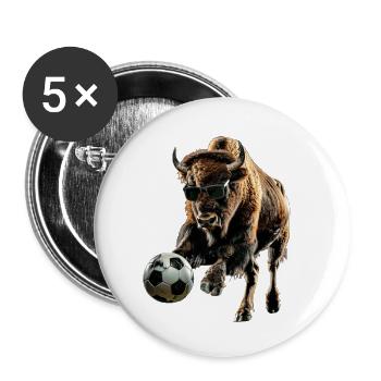 Bison - Buttons klein 25 mm (5er Pack) - Weiß - Vorne
