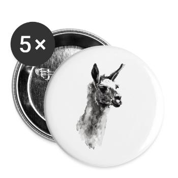 Lama - Buttons small 1''/25 mm (5-pack) - white - Front